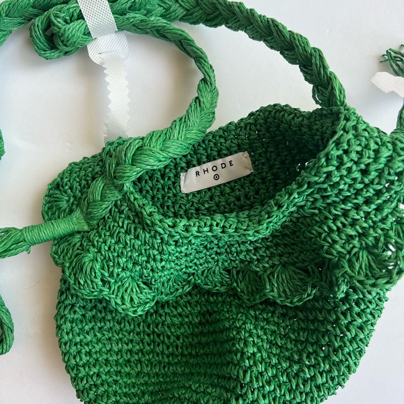 New Rhode green woven bag - Picture 2 of 4